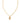 KENDRA SCOTT CRYSTAL LTR E GLD 710 Crystal Letter E Gold Short Pendant Necklace in White Crystal