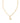 KENDRA SCOTT CRYSTAL LTR L GLD 710 Crystal Letter L Gold Short Pendant Necklace in White Crystal