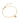 KENDRA SCOTT CRSTL LTR BRC GLD 710 Crystal Letter M Gold Delicate Chain Bracelet in White Crystal