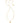 KENDRA SCOTT CRYSTAL LTR M GLD 710 Crystal Letter M Gold Short Pendant Necklace in White Crystal