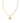 KENDRA SCOTT CRYSTAL LTR M GLD 710 Crystal Letter M Gold Short Pendant Necklace in White Crystal