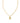 KENDRA SCOTT CRYSTAL LTR R GLD 710 Crystal Letter R Gold Short Pendant Necklace in White Crystal