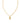 KENDRA SCOTT CRYSTAL LTR S GLD 710 Crystal Letter S Gold Short Pendant Necklace in White Crystal