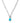 KENDRA SCOTT DAPHNE LINK NCK RHD 485 Daphne Convertible Silver Link and Chain Necklace in Variegated Turquoise Magnesite