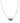 KENDRA SCOTT Elisa Silver Color Burst Frame Short Pendant Necklace in Bronze Veined Aqua Magnesite