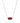 KENDRA SCOTT ELISA RHD 618 Elisa Silver Pendant Necklace in Berry