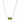 KENDRA SCOTT ELISA RHD 322 Elisa Silver Pendant Necklace in Peridot Illusion