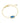 KENDRA SCOTT FRMD ELAINA GLD 723 Framed Elaina Gold Delicate Chain Bracelet in Dark Blue Mother-of-Pearl