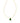 KENDRA SCOTT Holiday Tree Gold Short Pendant Necklace in Green Quartzite