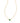 KENDRA SCOTT Mini Abbie Gold Satellite Short Pendant Necklace in Green Illusion