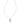 L]KENDRA SCOTT Pearl Silver Cross Short Pendant Necklace in White Pearl