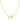 KENDRA SCOTT Pearl Gold Letter M Short Pendant Necklace in White Pearl