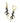 KENDRA SCOTT SHEA HUGGIE GLD 048 Shea Convertible Gold Huggie Earrings in Black Enamel