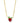 KENDRA SCOTT Strawberry Gold Short Pendant Necklace in Dark Pink Crystal